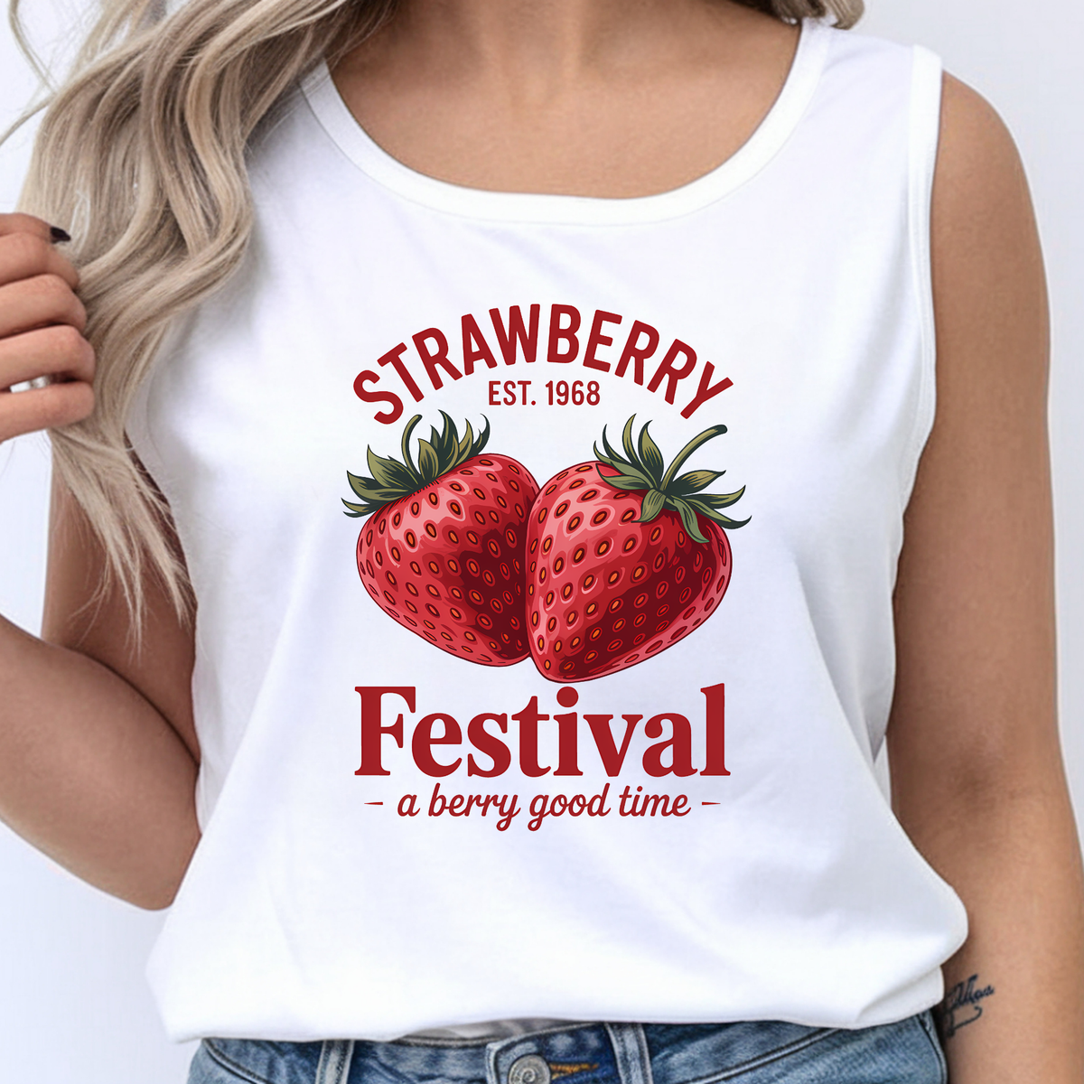 Strawberry Tank Top | TheCraftNook TheCraftNook