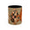 Preppy Ghost Halloween Patchwork Ghost Coffee Mug — Spooky Vintage Accent Ceramic Mug (11/15oz)