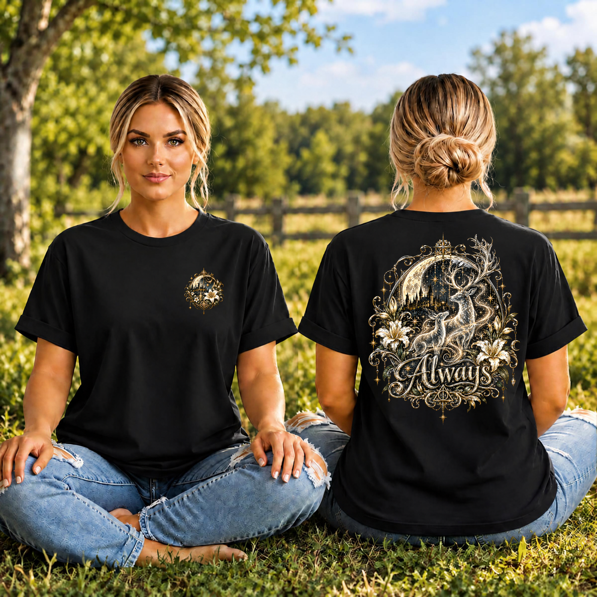 Always T-Shirt Pocket and Back Graphics TheCraftNook