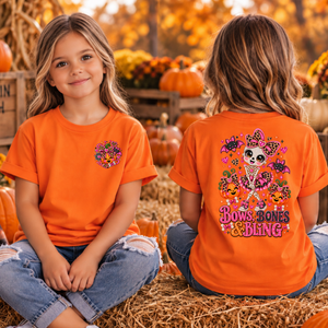 Kids Bows Bones Bling Pocket and Back graphics TheCraftNook