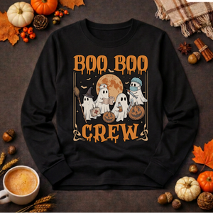 Boo-Boo Crew Long Sleeve Tee TheCraftNook