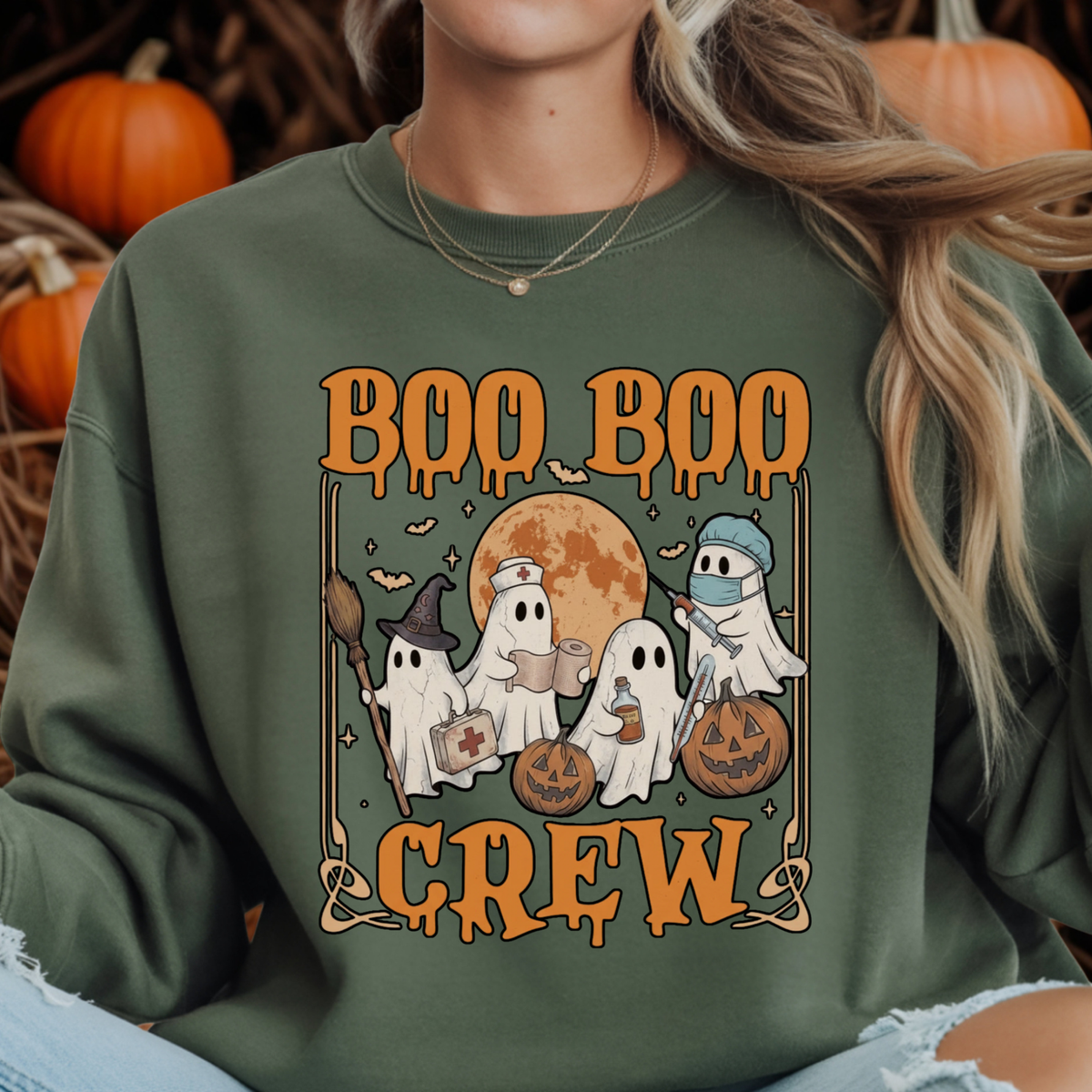 Boo-Boo Crew Sweatshirt TheCraftNook