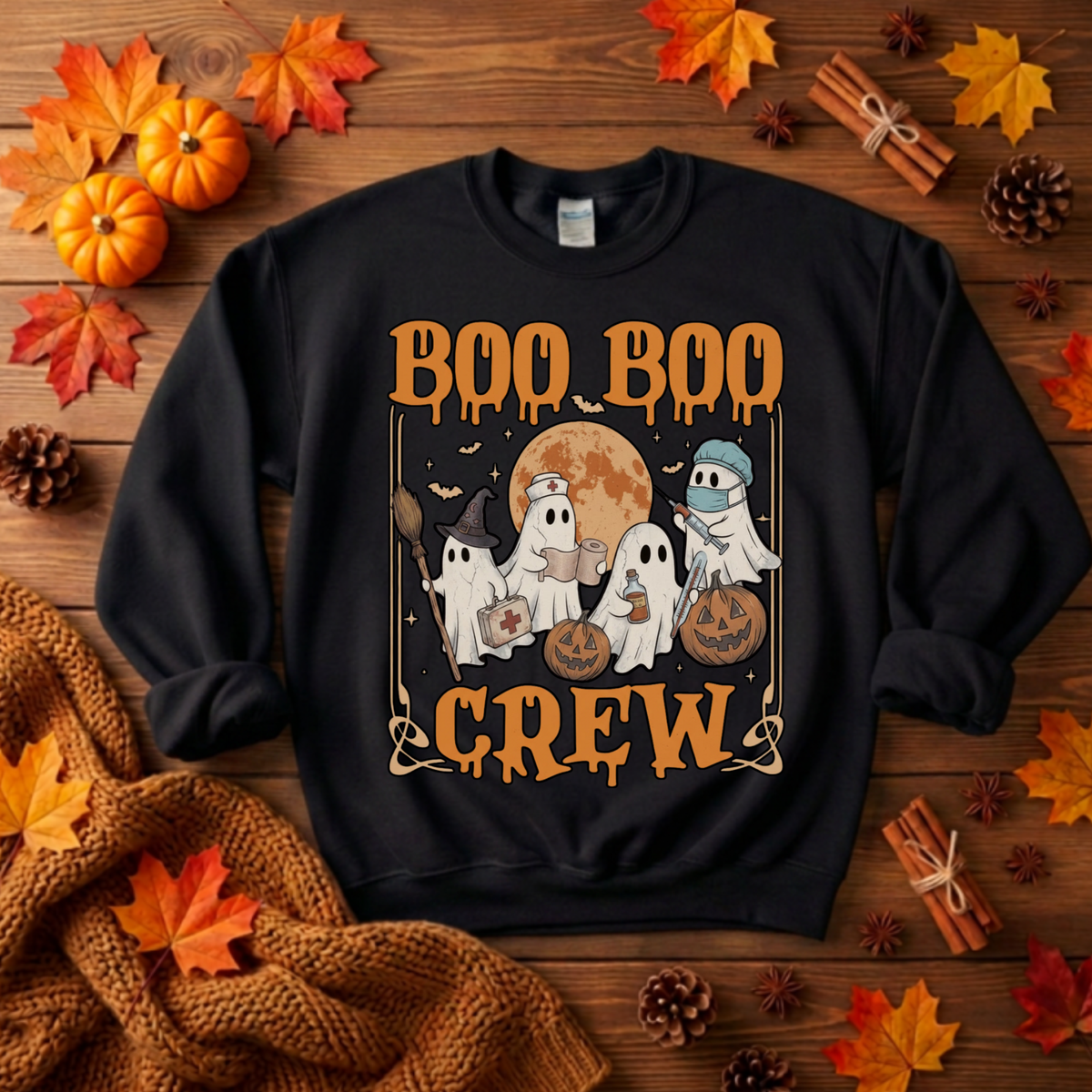 Boo-Boo Crew Sweatshirt TheCraftNook