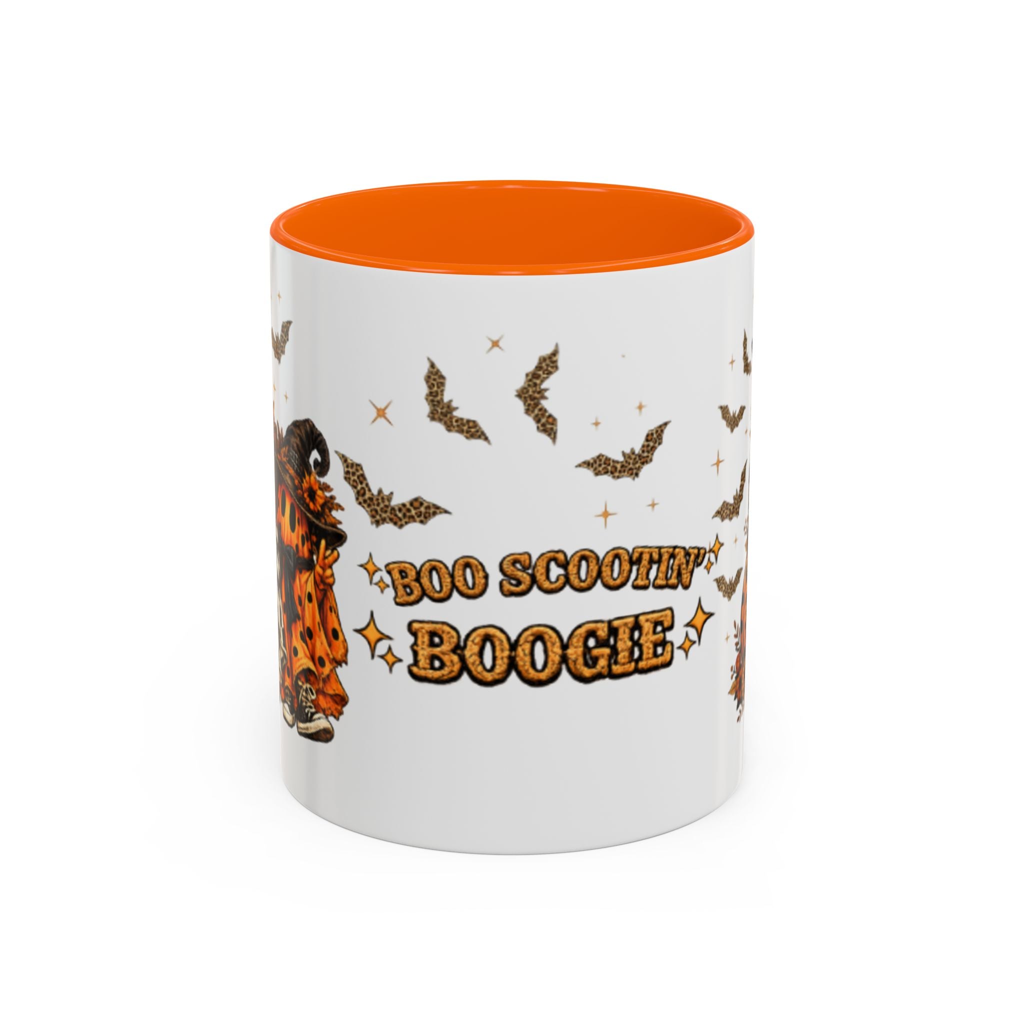 Boo Scootin' Mug – Halloween Ghost Accent Coffee Mug (11oz & 15oz)