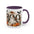 Cute Boo Coffee Mug — Cute Ghost, Pumpkins & Autumn Floral Accent Mug (11oz)