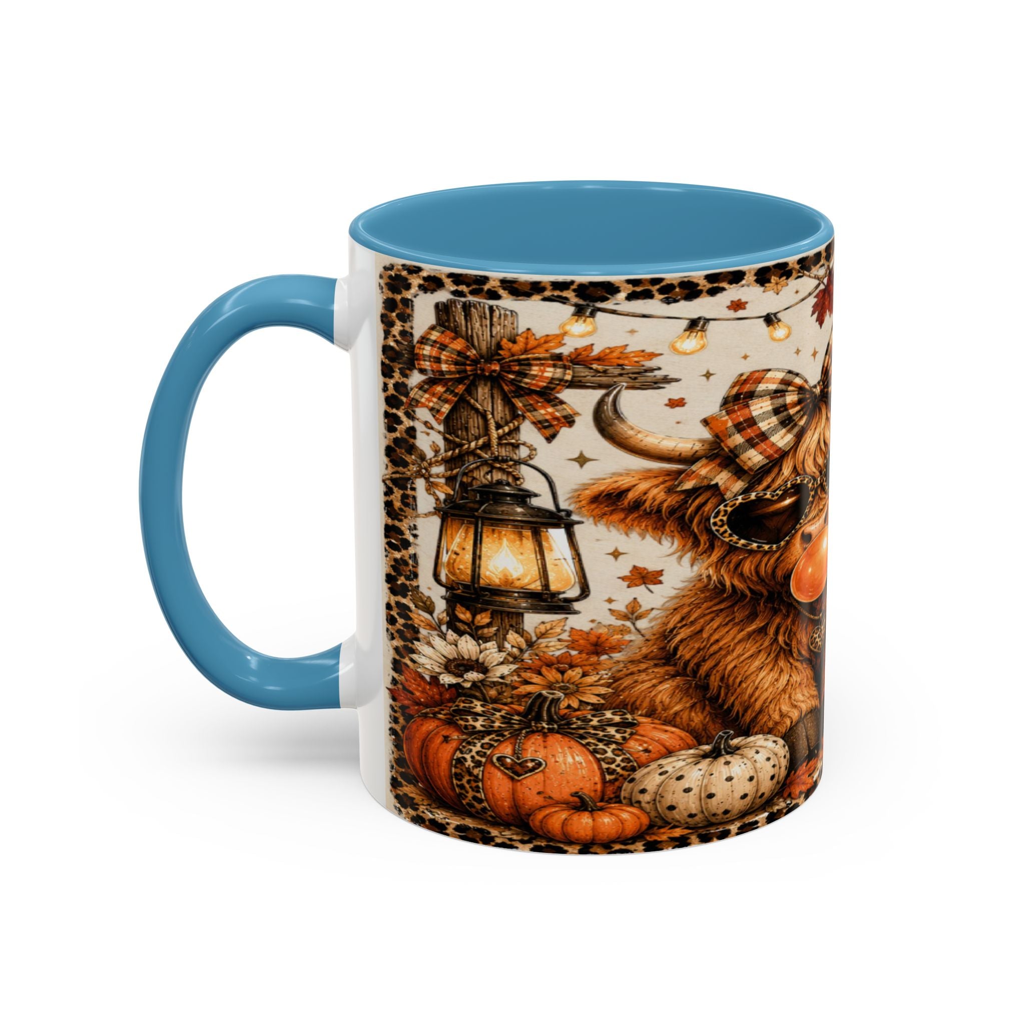 Hello Fall Accent Coffee Mug — Cozy Days, Warm Drinks & Good Vibes Autumn Mug