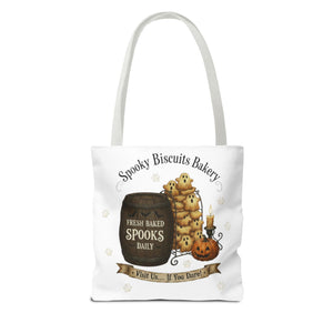 Spooky Biscuits Halloween Tote Bag | All-Over Print Printify
