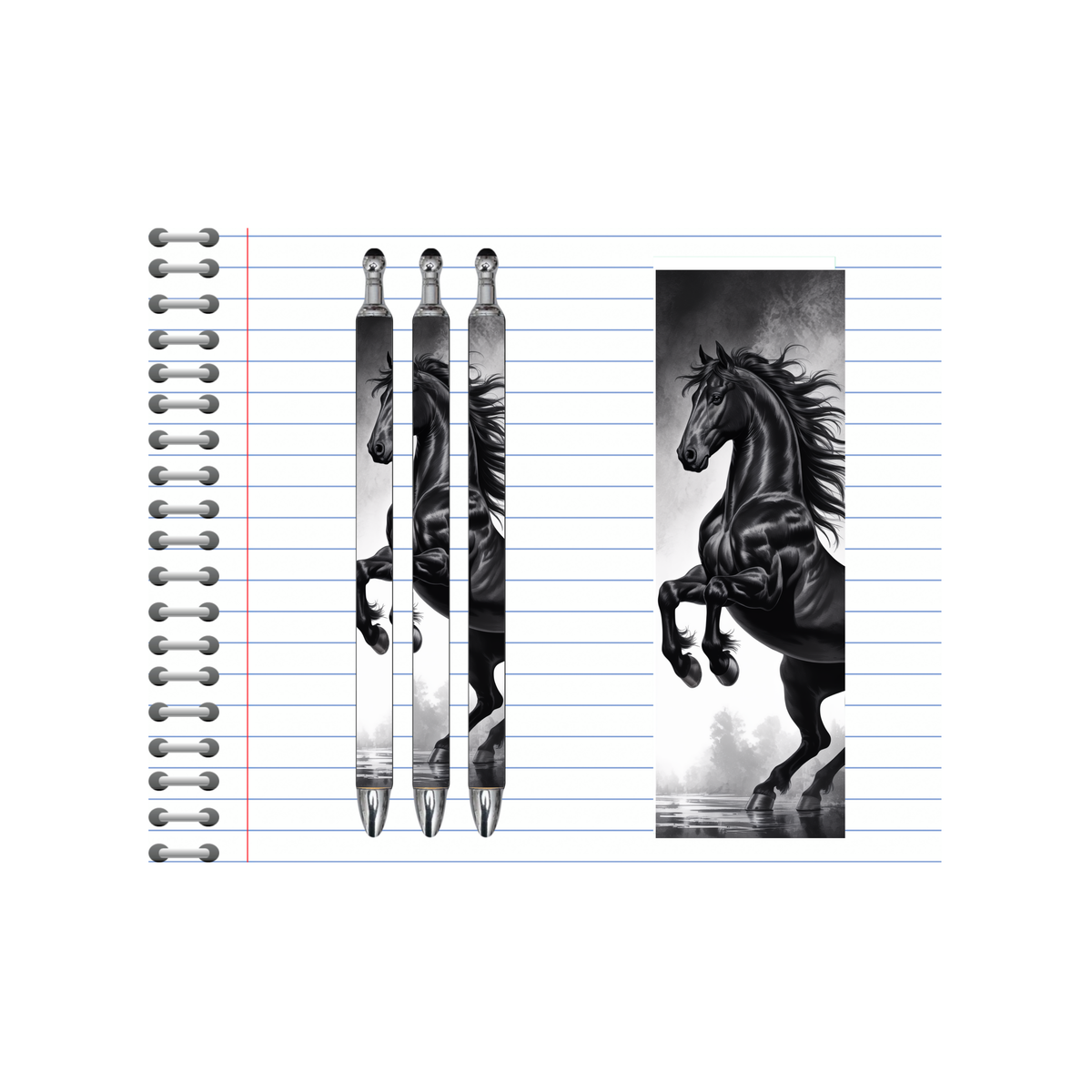 Refillable Pens, Horse Images multiple options and Images available TheCraftNook