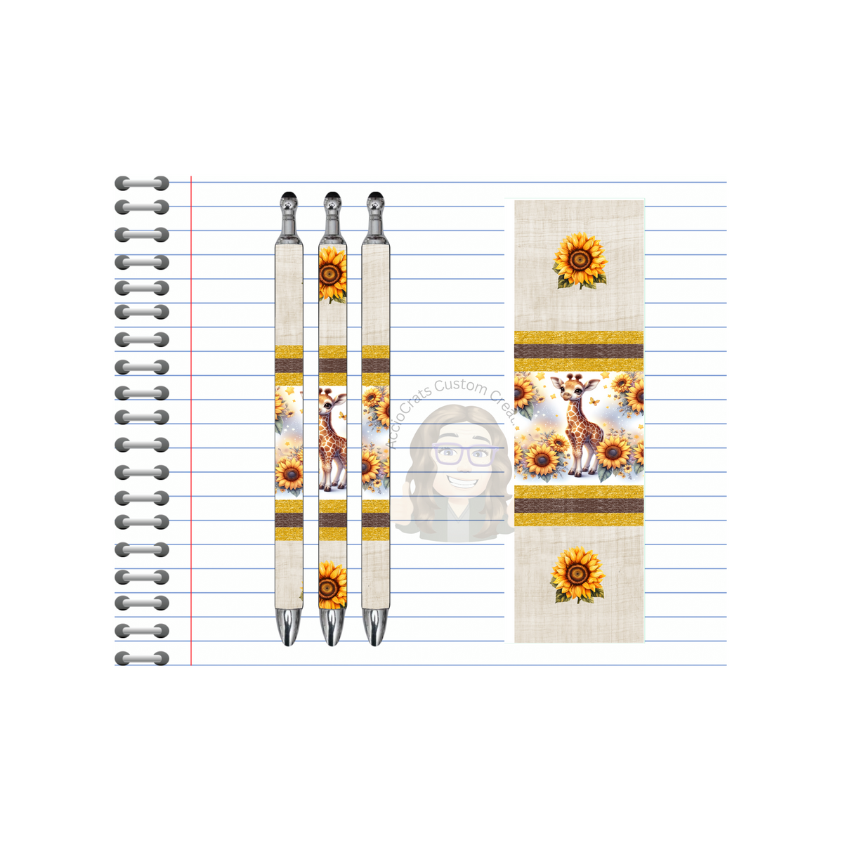 A long‑necked twist on everyday writing, Refillable Pens, Giraffe Images multiple options and Images available. TheCraftNook