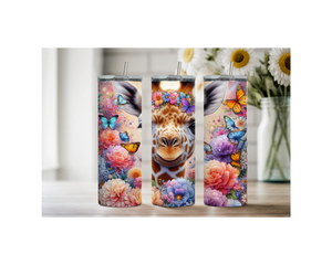 20-ounce Gentle Giraffe Whimsy Stainless Steel Tumbler. Multiple Images Available. TheCraftNook