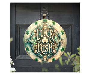 Lucky Charm Front Door Sign – St. Patrick’s Day Edition TheCraftNook