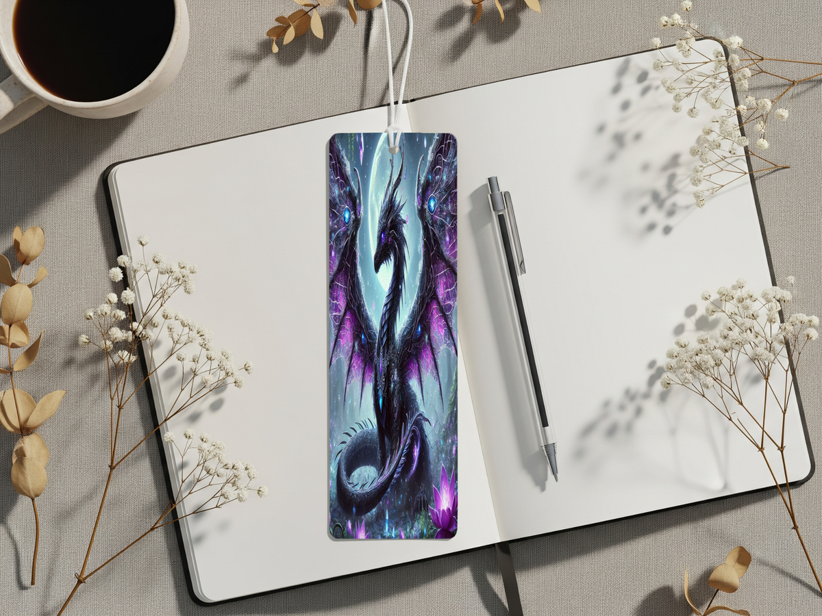 Aluminum Metal Bookmarks, Dragon Images. Mark your place in every adventure with a mystical dragon companion TheCraftNook