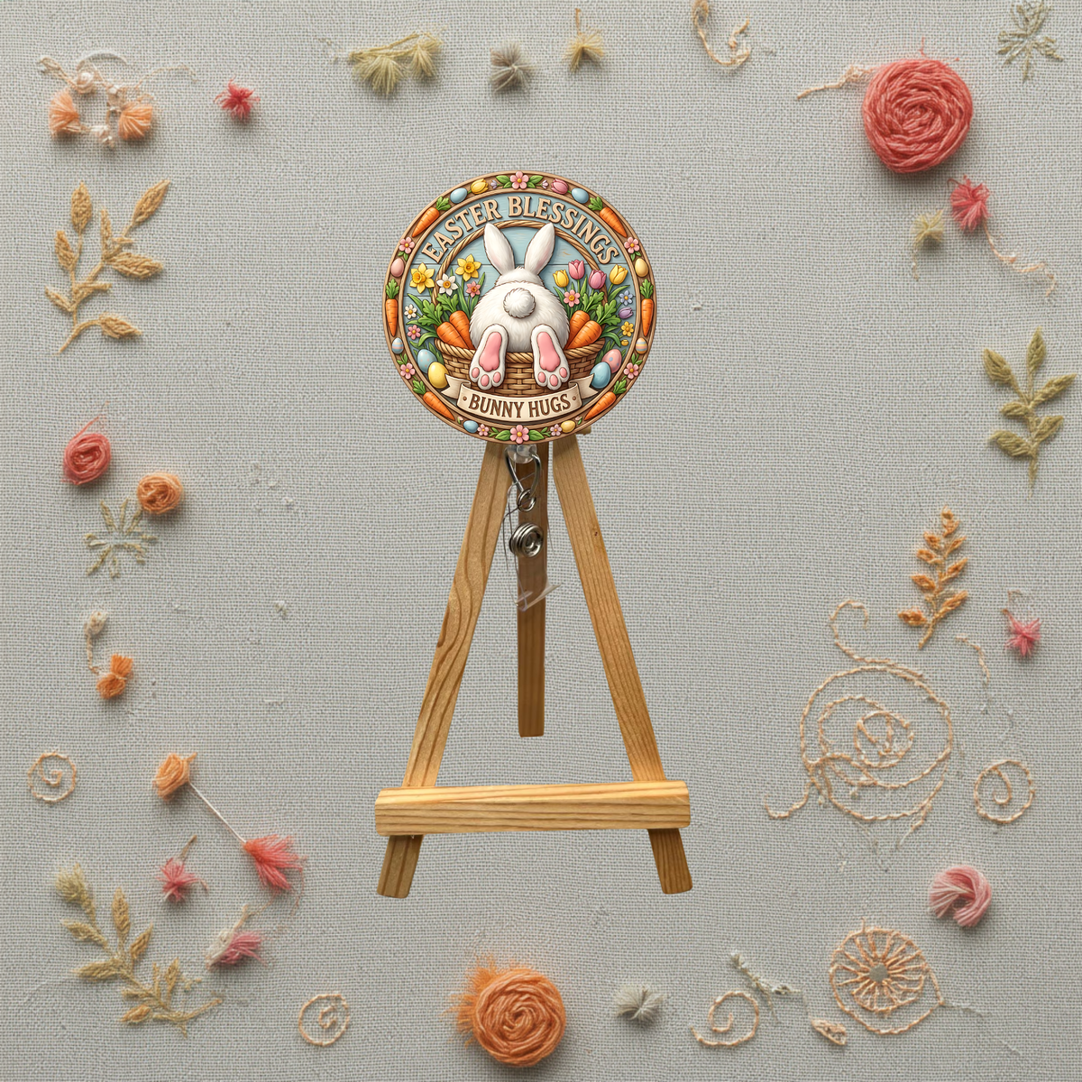 Easter badge Pulls TheCraftNook