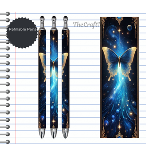 Butterfly Refillable Pens, multiple options and Images available. TheCraftNook