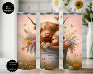 All Mother's 20 oz Stainless Steel Tumbler - Human, and Paws TheCraftNook