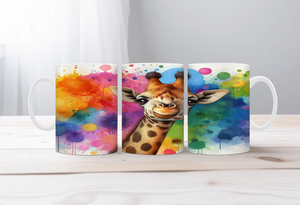 Tall Sips Giraffe Coffee Mugs, two size options. TheCraftNook