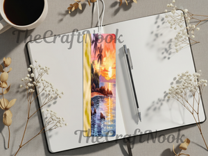 Aluminum Metal Bookmarks, Beach Images TheCraftNook