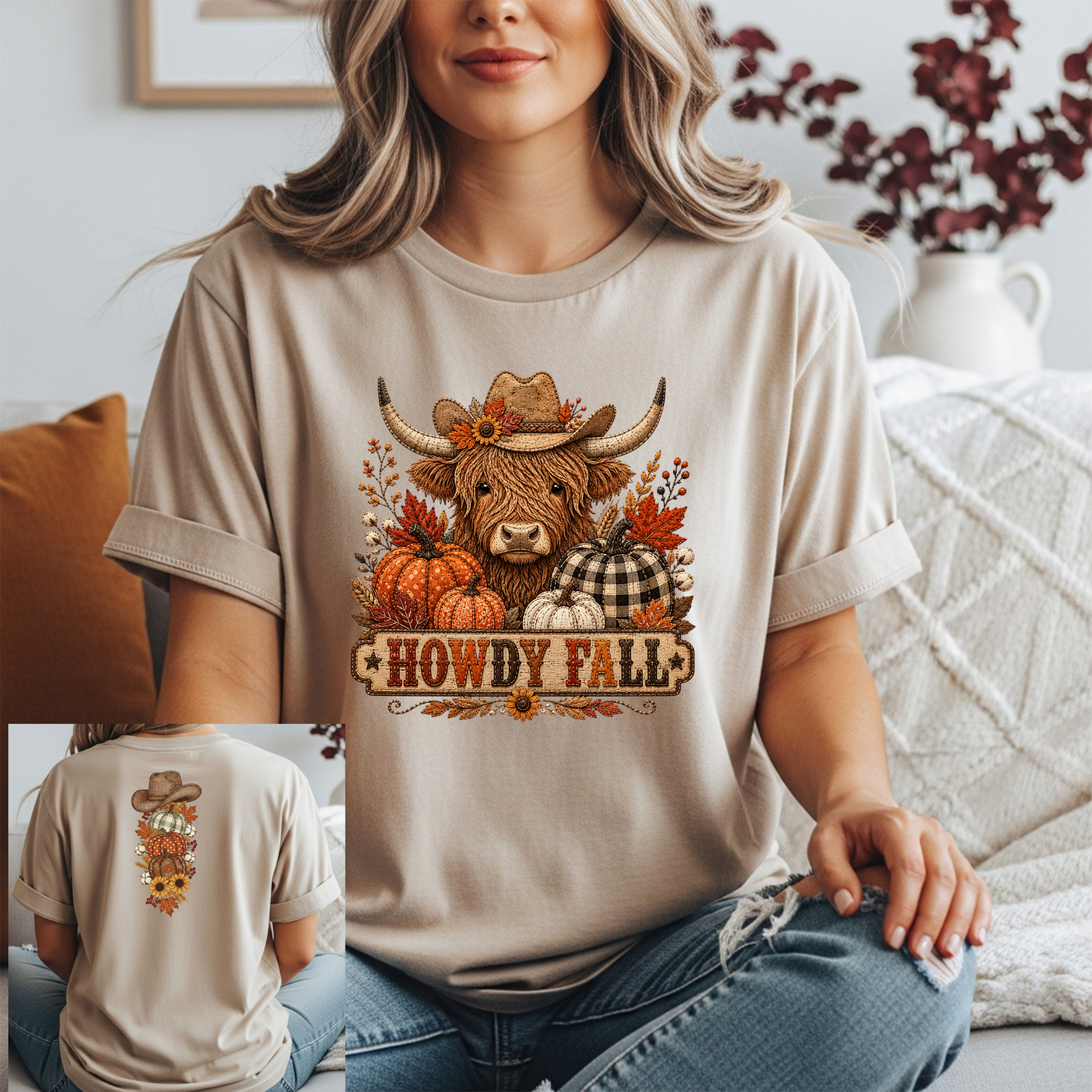 Howdy Fall Tee – Front & Back Design