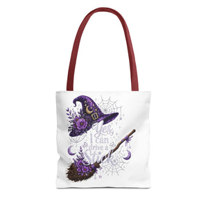 Yes I Can Drive a Stick Halloween Tote Bag | All-Over Print Printify