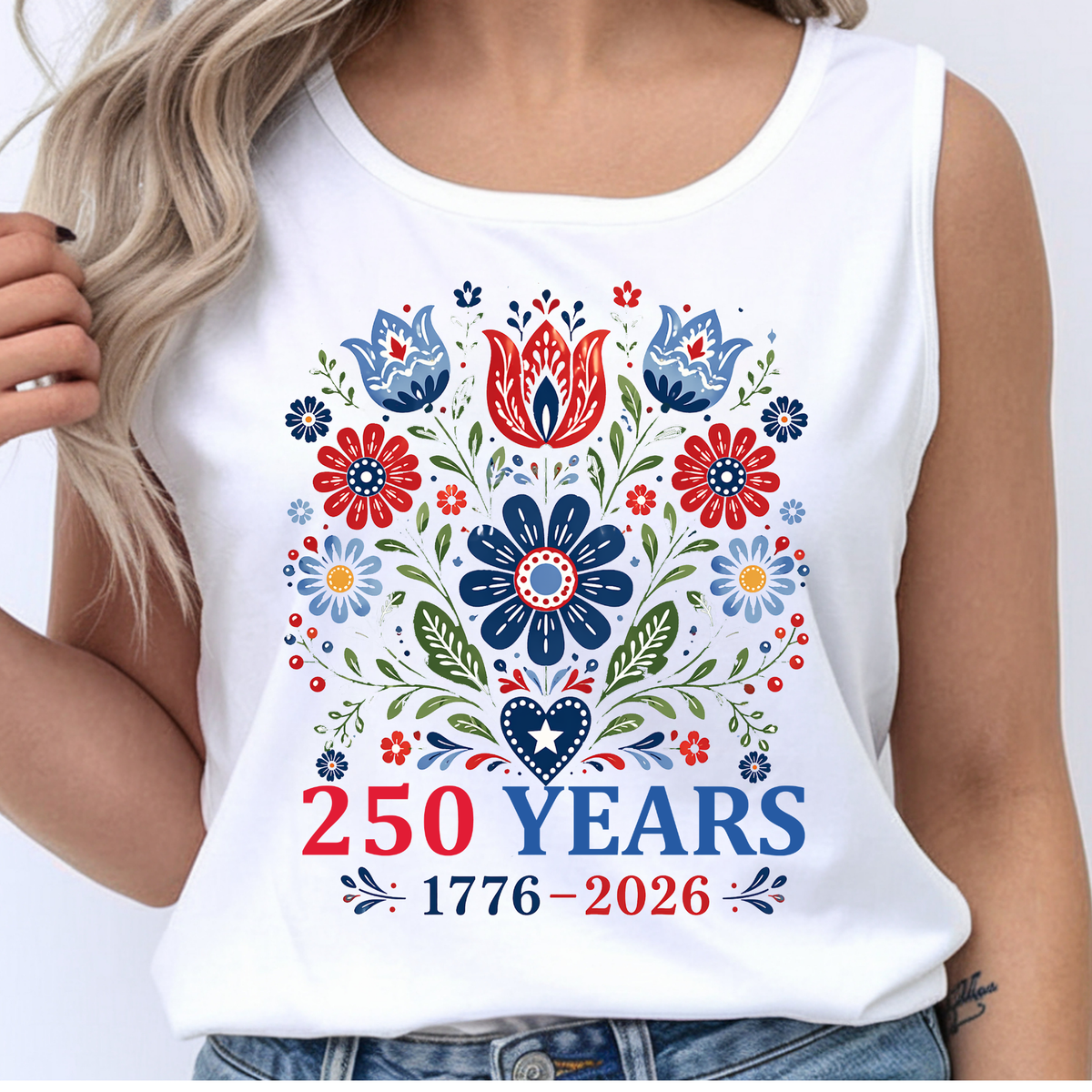 America 250 Years Tank Top TheCraftNook