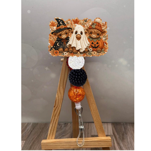 Cute Trick or Moo Badge Pull TheCraftNook