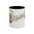 Purranormal Activity Accent Coffee Mug — Black Cat Crescent Moon Floral 11/15oz