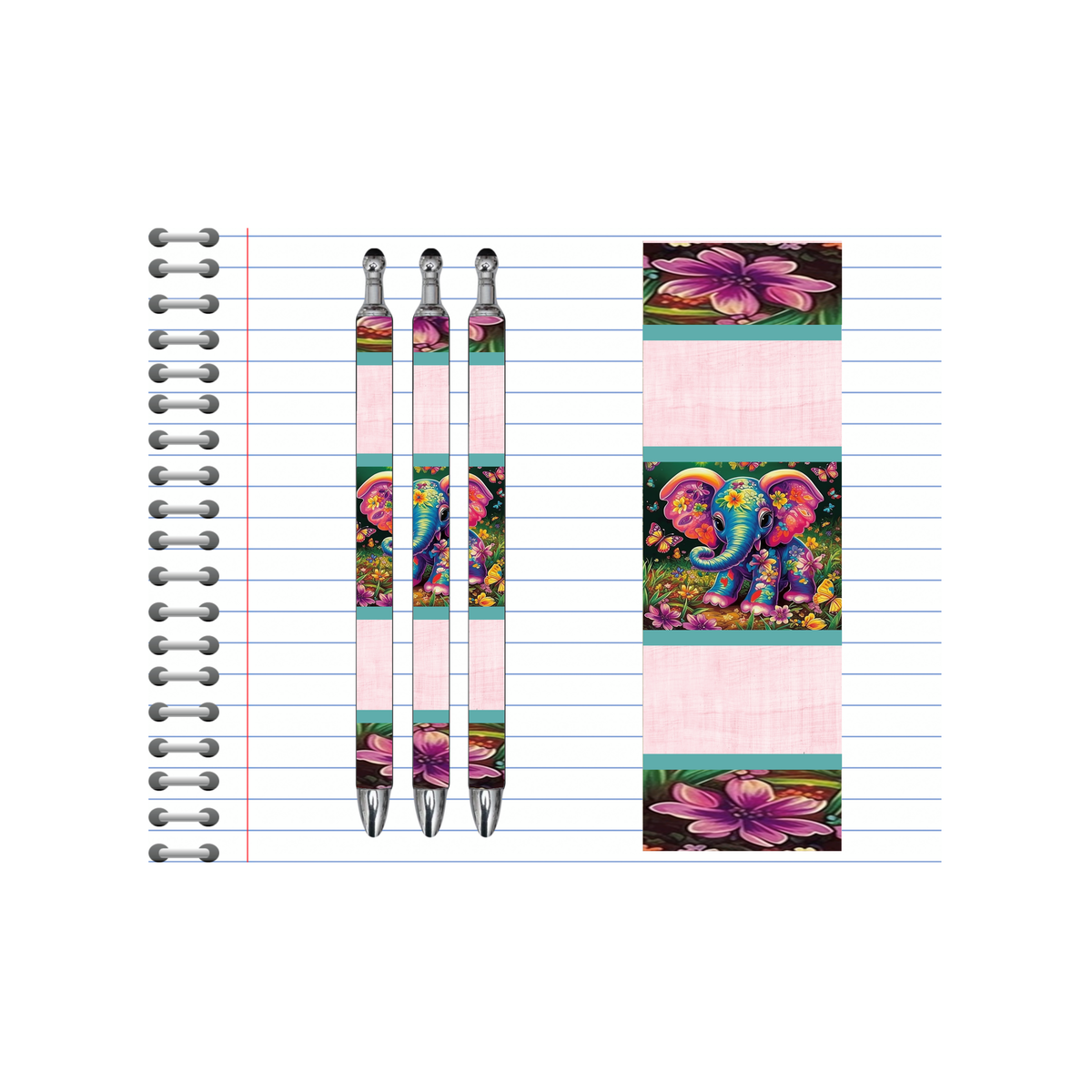 Refillable Pens, Elephant Images multiple options and Images available. TheCraftNook