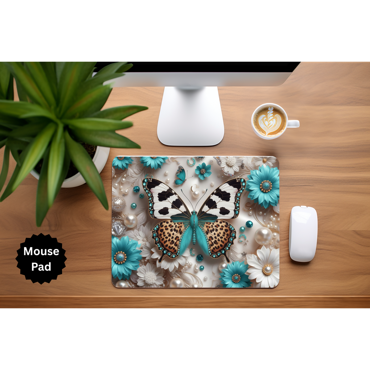Butterfly mouse pad TheCraftNook