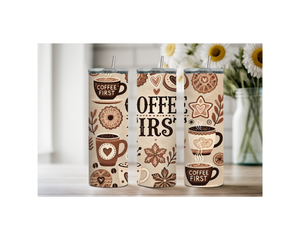 Brew‑tiful Day 20 oz Coffee Tumbler. Stainless-Steel Tumblers. Multiple Sizes and Images Available. TheCraftNook