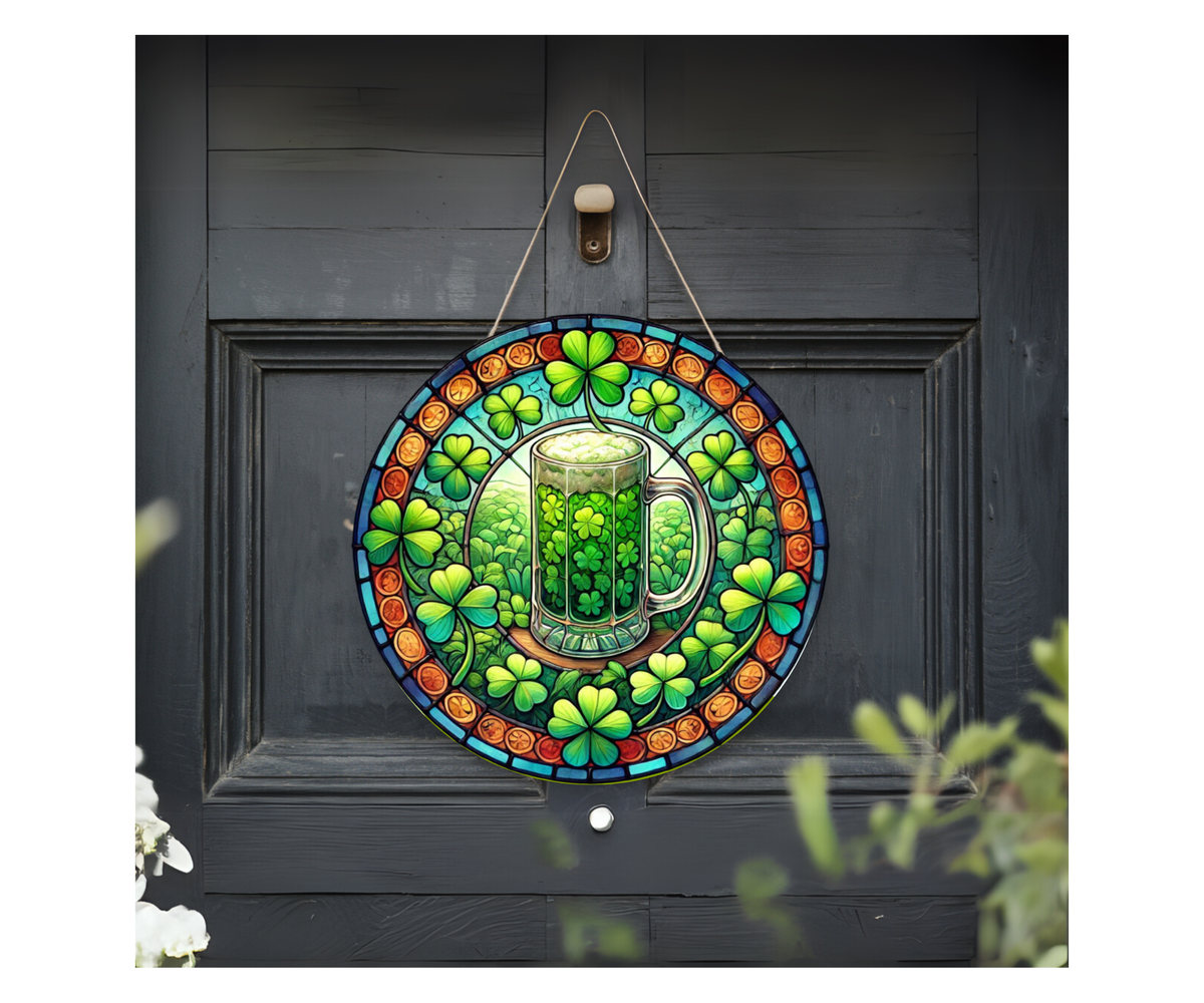 Lucky Charm Front Door Sign – St. Patrick’s Day Edition TheCraftNook