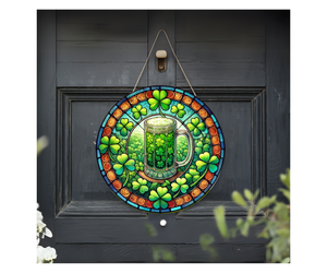 Lucky Charm Front Door Sign – St. Patrick’s Day Edition TheCraftNook