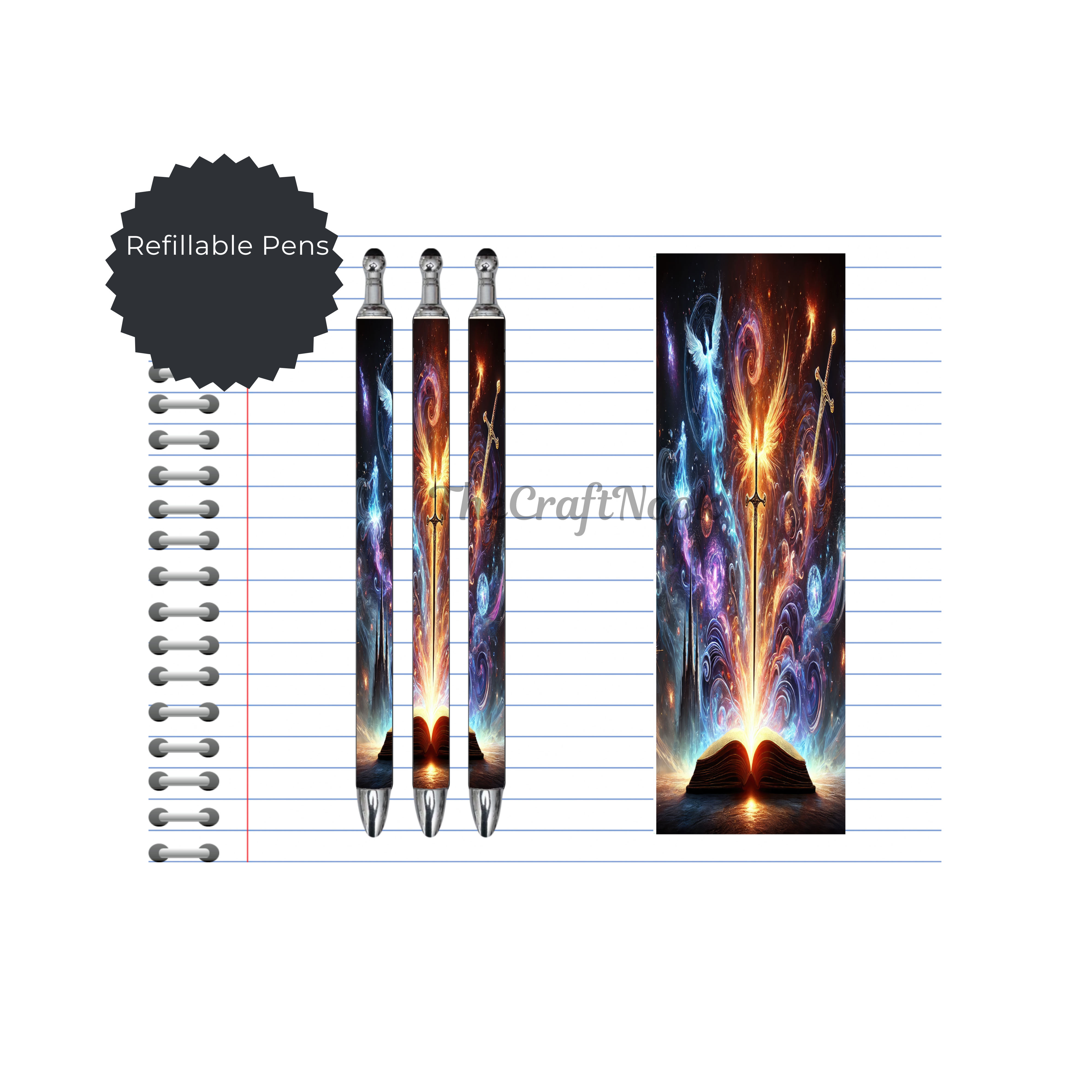 Refillable Pens, Once Upon a Pen – Book Lover Writing Pen. Multiple options and Images available