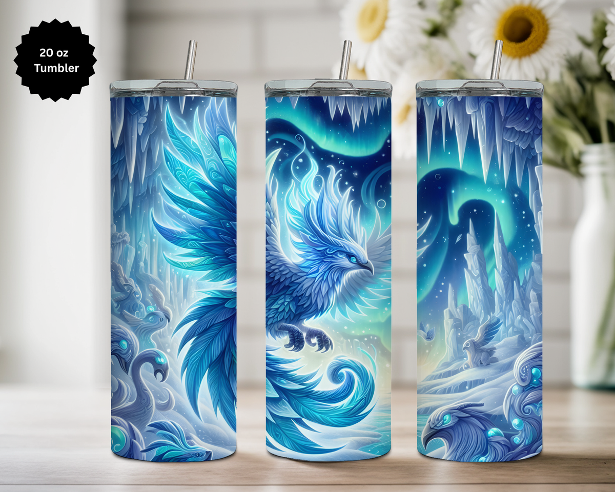 Phoenix 20 oz Stainless Steel Tumbler - Rise & Shine Collection TheCraftNook