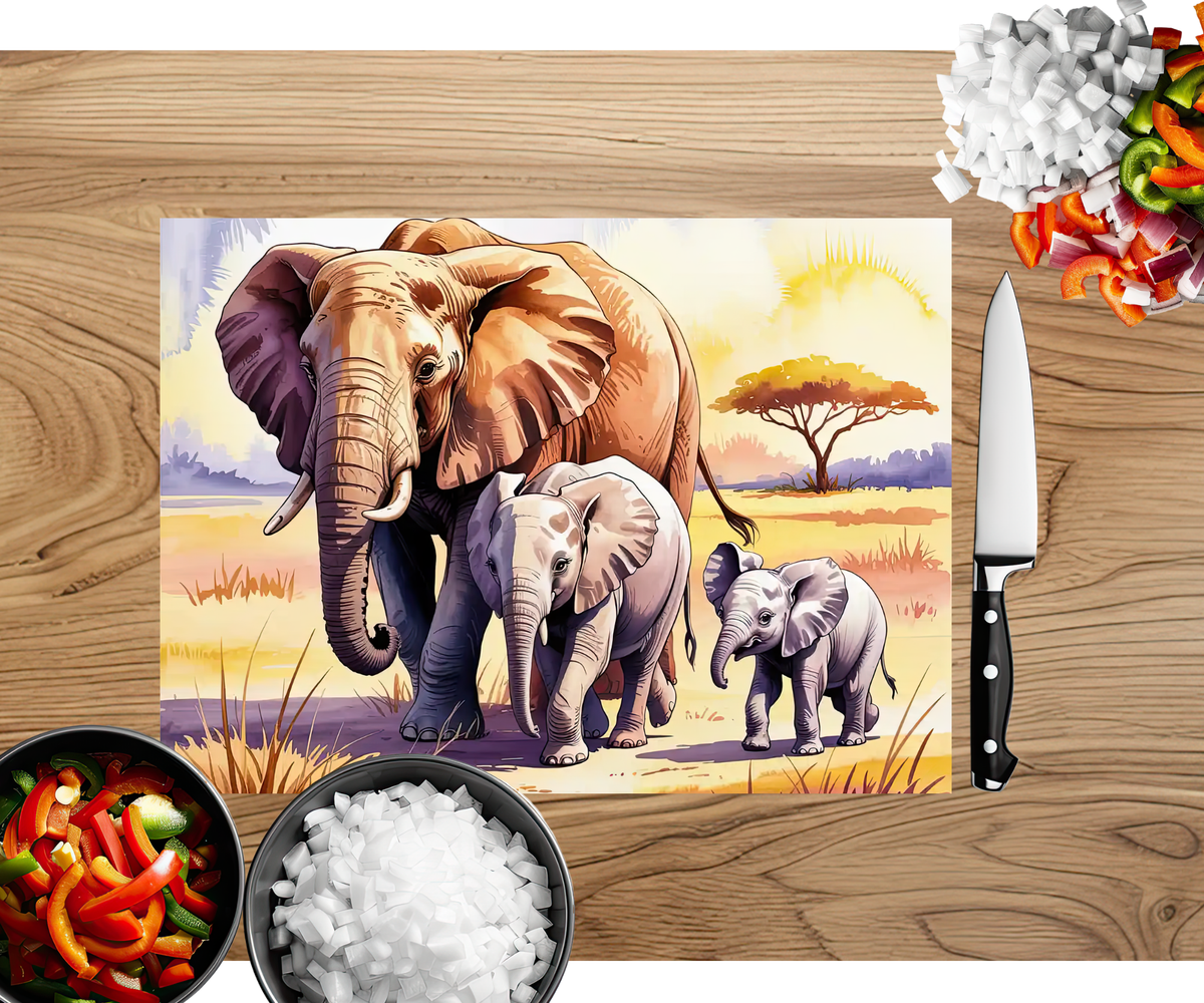 Wise & Wonderful Elephant Chopping Board TheCraftNook