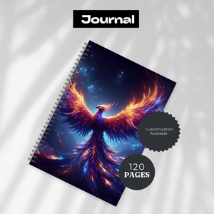 Phoenix Journal - 120 Page Lined Notebook for Writing & Planning TheCraftNook