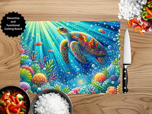 Sea Turtle Cutting Board TheCraftNook