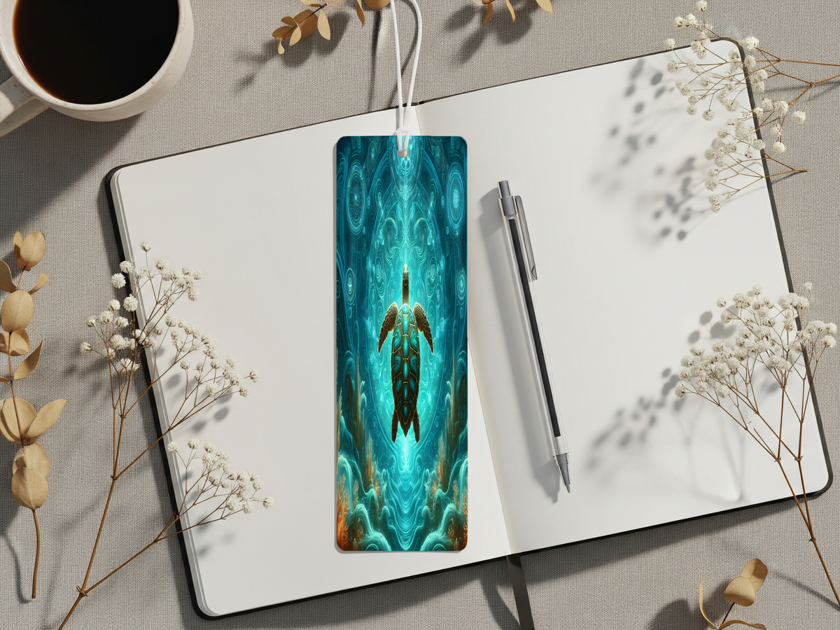 Aluminum Metal Bookmarks, Sea Turtle Images Bring a splash of the sea to every page TheCraftNook
