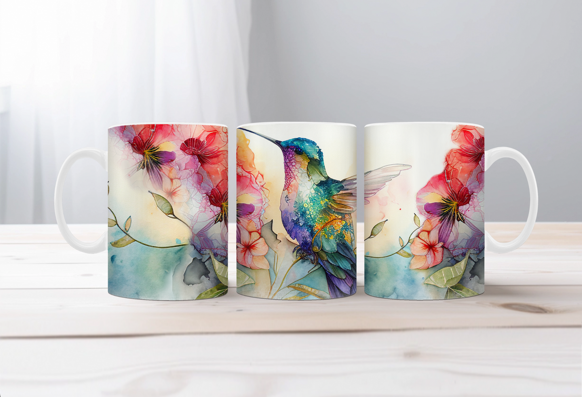 Sip with a Little Flutter Hummingbird Mugs. Two Sizes and Multiple images to choose from. TheCraftNook