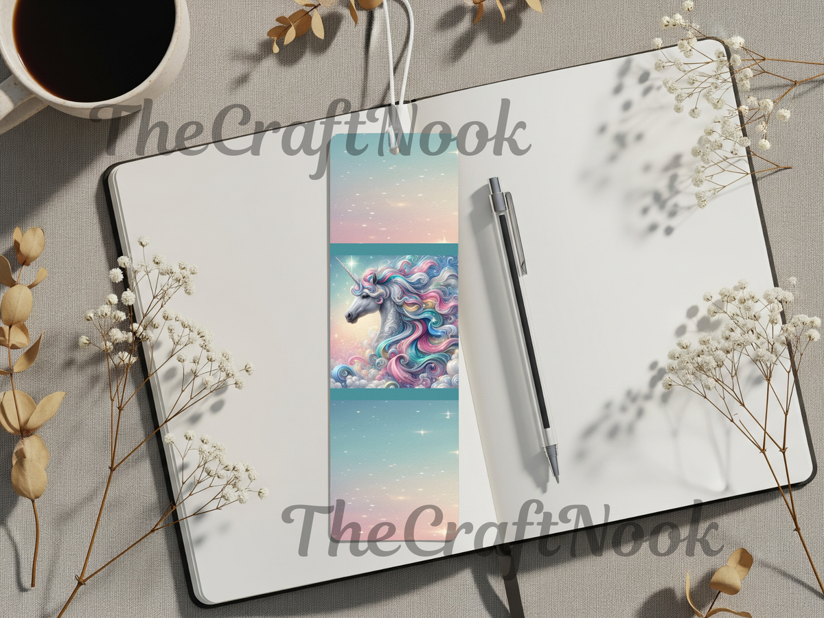 Aluminum Metal Bookmarks, Unicorn Images TheCraftNook