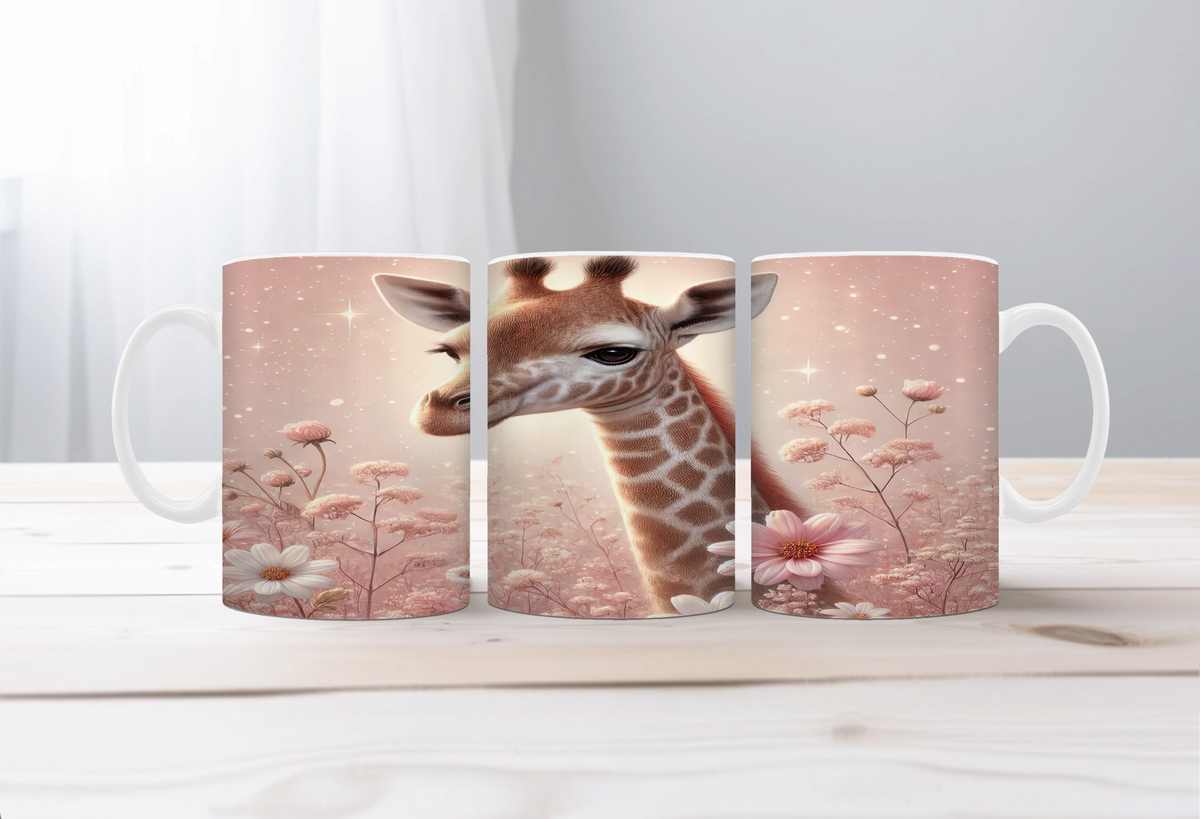 Tall Sips Giraffe Coffee Mugs, two size options. TheCraftNook