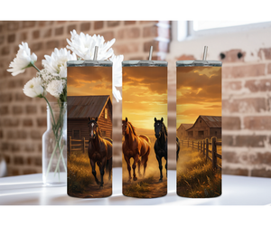 Horse Stainless Steel Tumblers and mugs Multiple Sizes and Images Available TheCraftNook