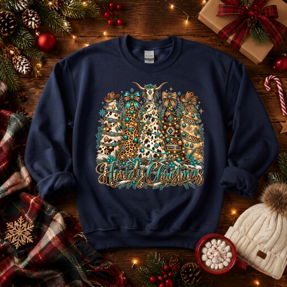Howdy Christmas Sweatshirt TheCraftNook