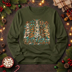 Howdy Christmas Long Sleeve Tee TheCraftNook
