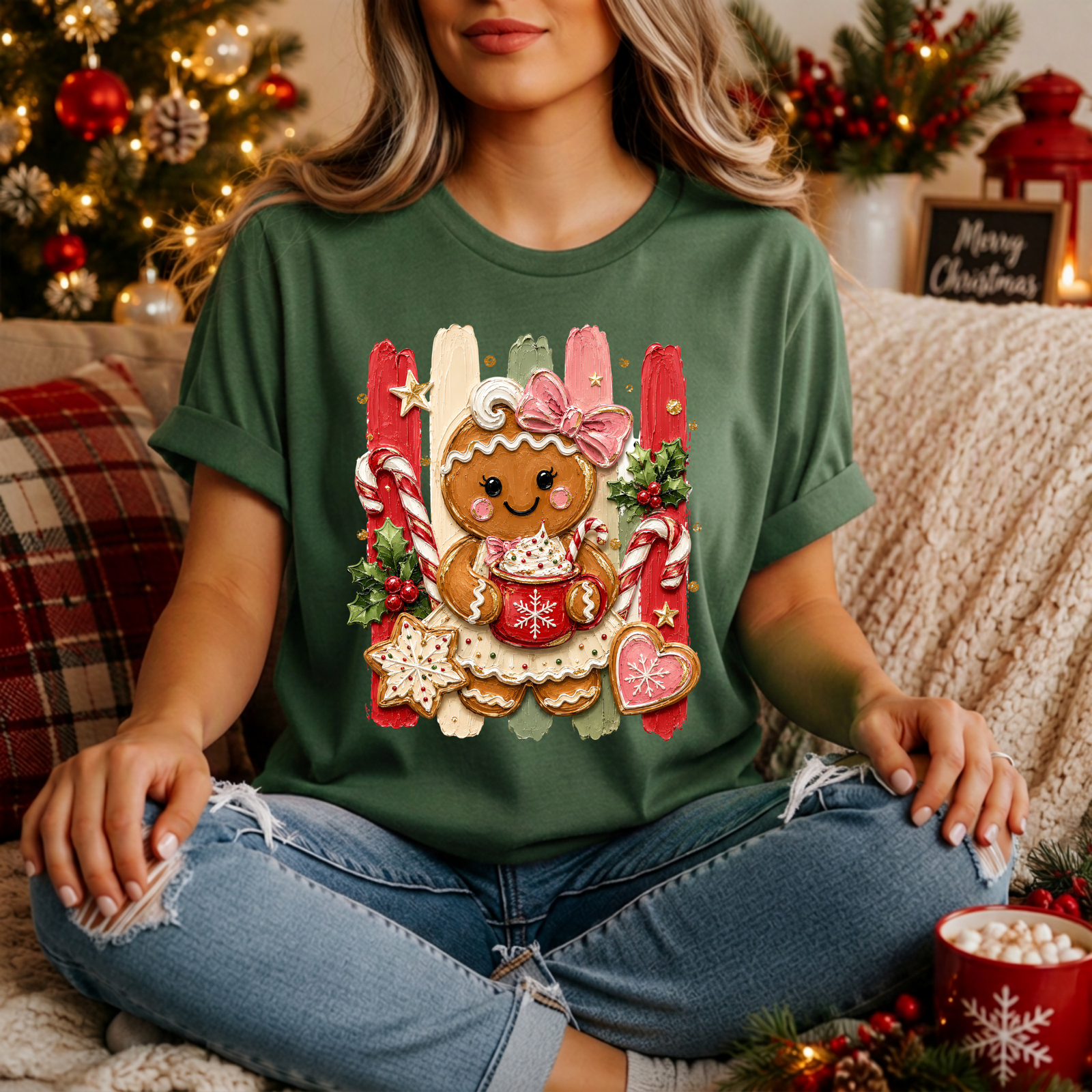 Holly Jolly Ginger T-shirt TheCraftNook