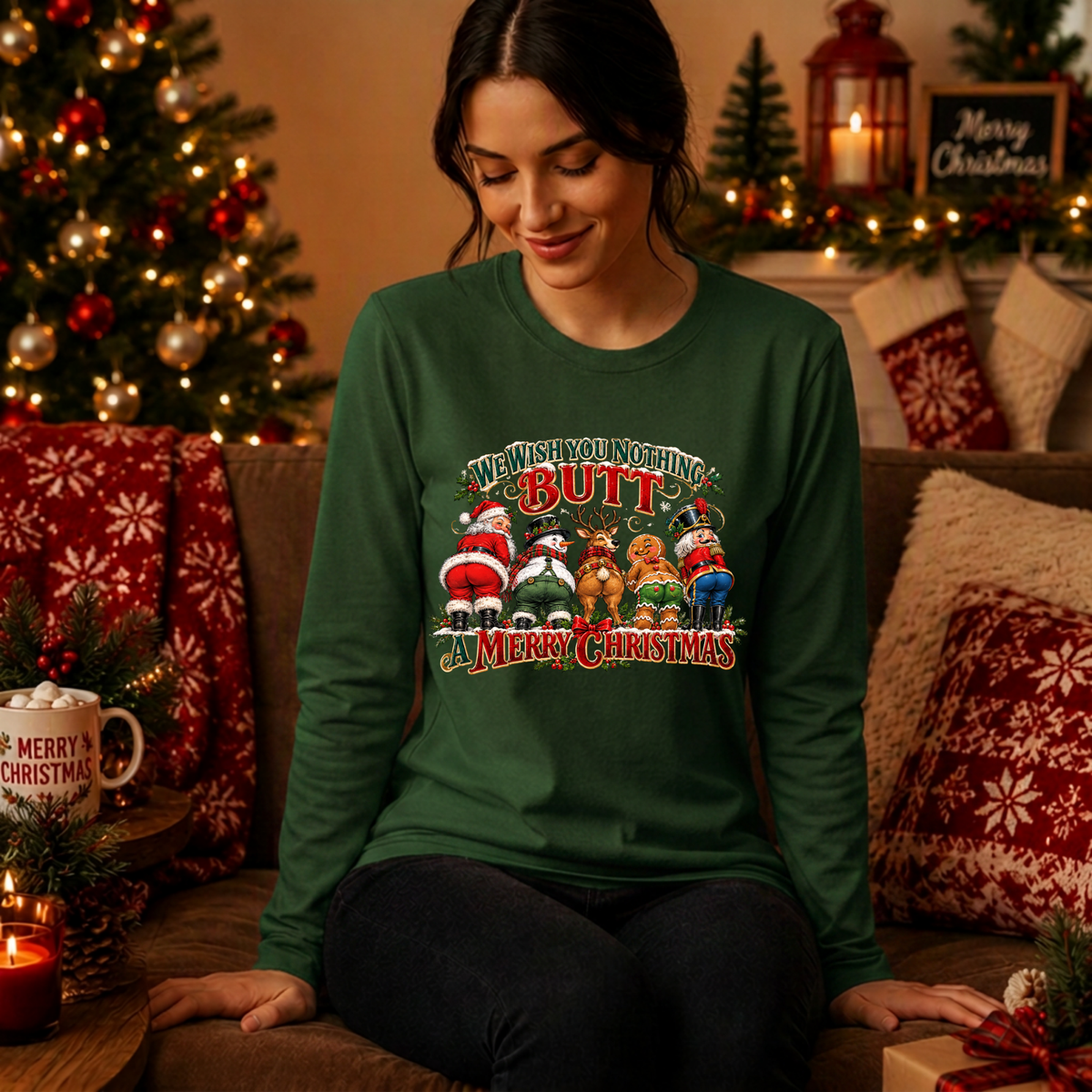 nothing BUTT Long Sleeve Tee TheCraftNook