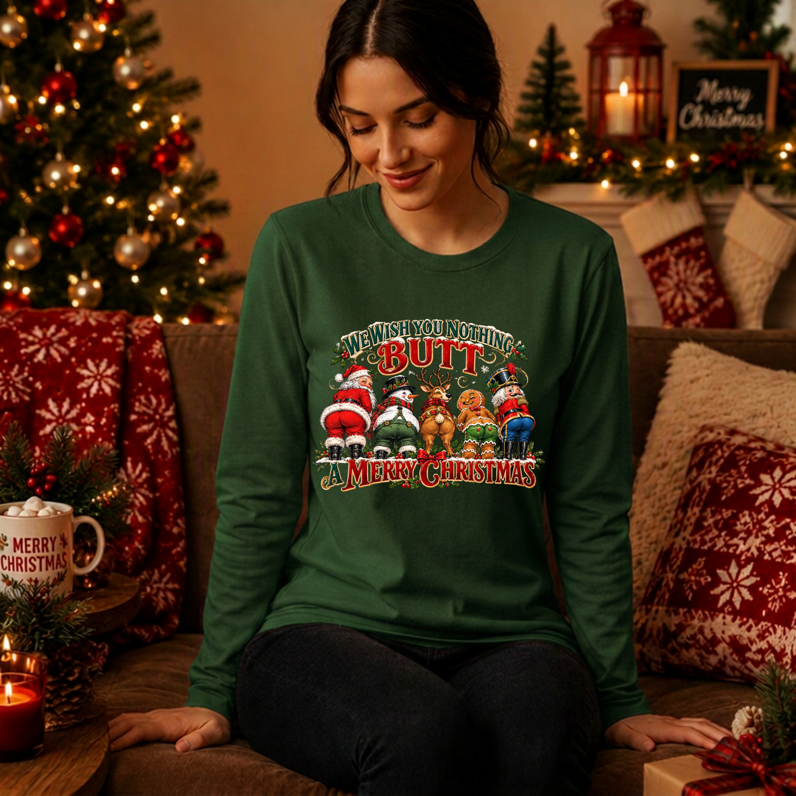 nothing BUTT Long Sleeve Tee TheCraftNook