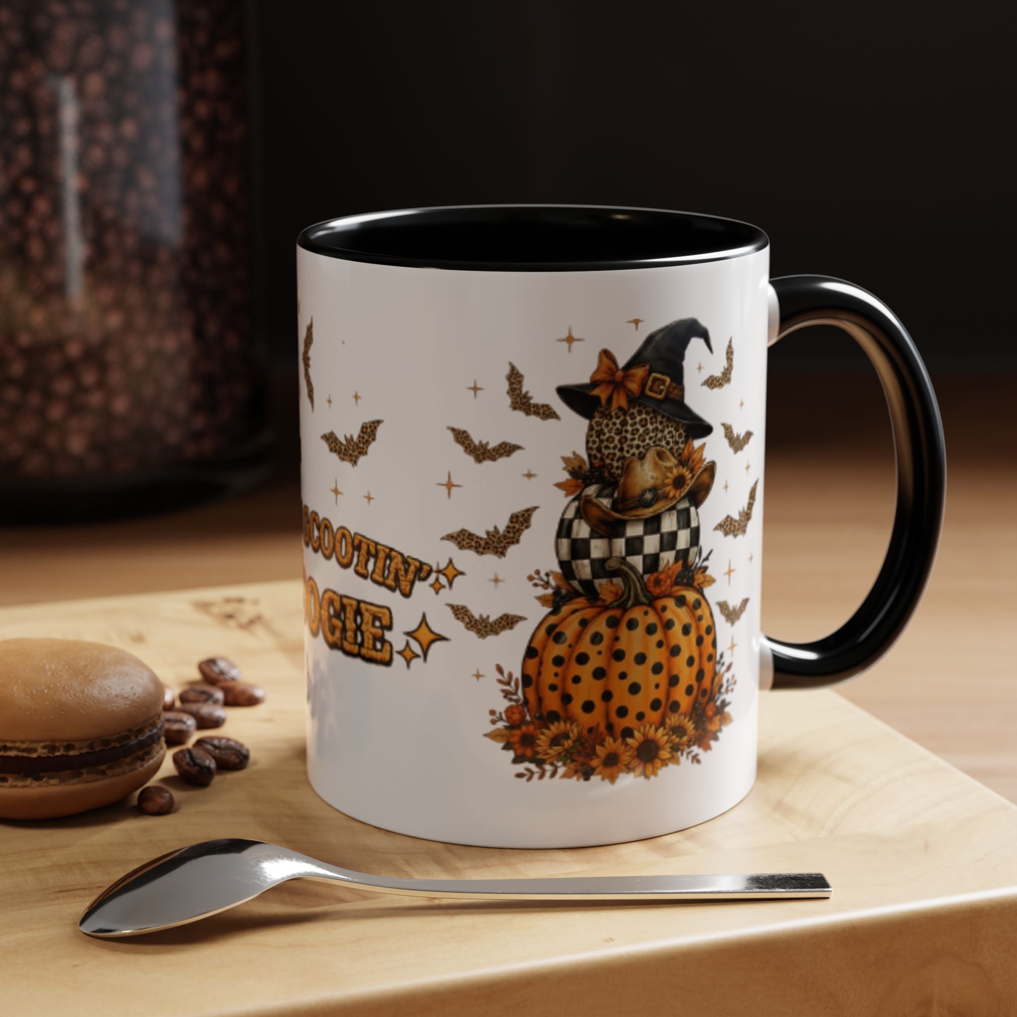 Boo Scootin' Mug – Halloween Ghost Accent Coffee Mug (11oz & 15oz)