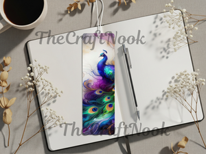 Aluminum Metal Bookmarks, Peacock Images, A little luxury for every chapter TheCraftNook