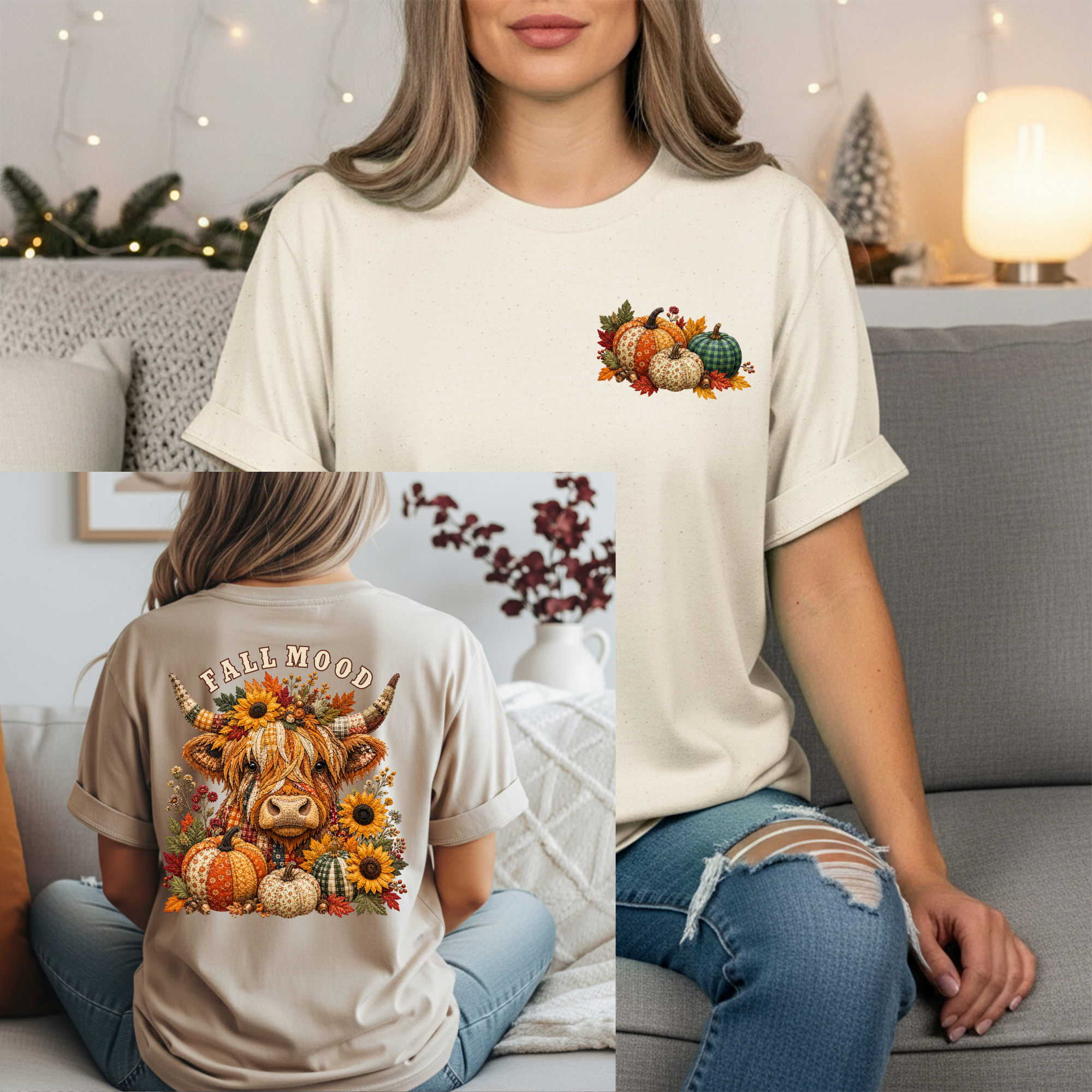 Fall Mood Tee – Pocket & Full Back Graphics