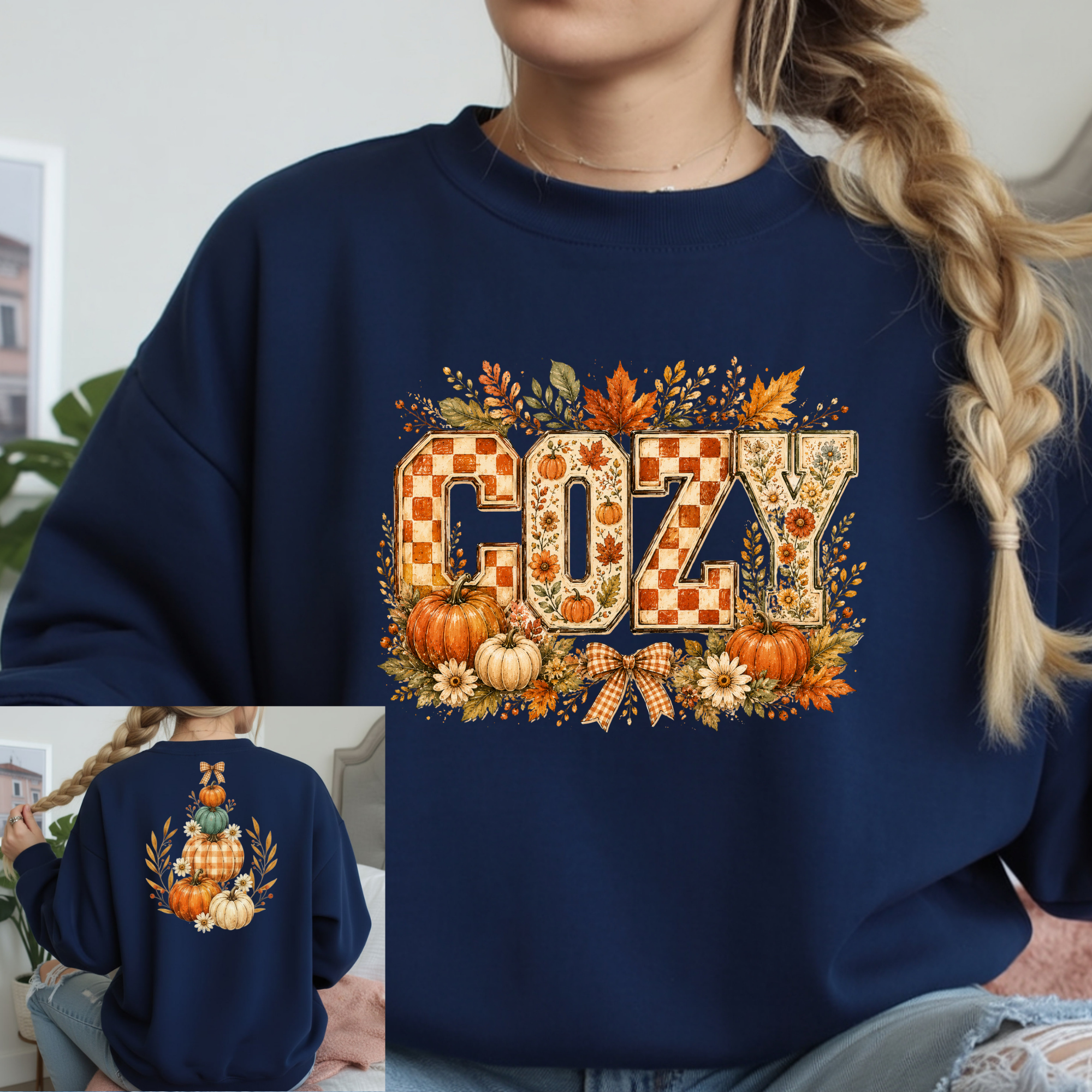 Cozy Long Sleeve Graphic Tee | Front & Back Design